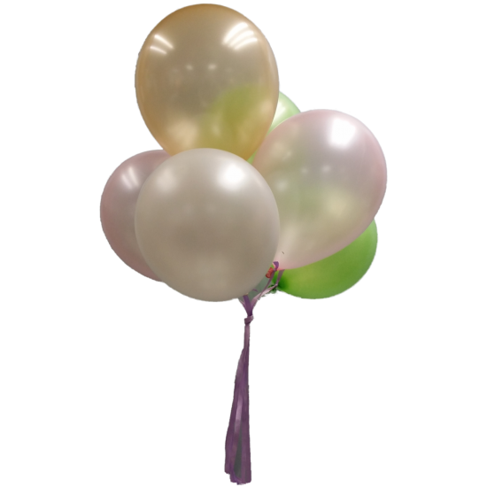 Assorted Helium Latex Balloons x 6